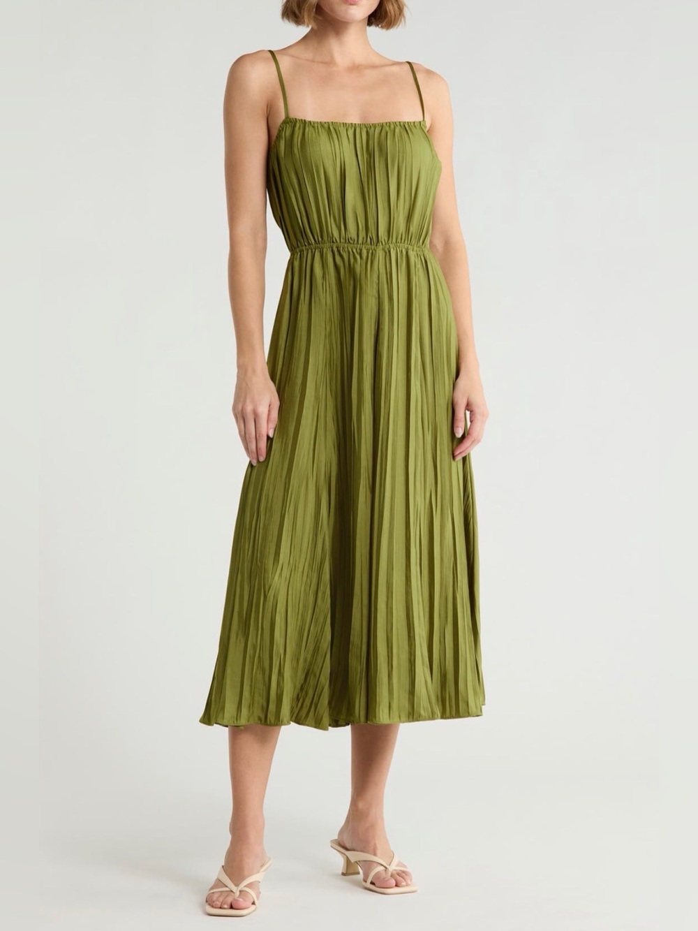 Vince crinkled cami dress